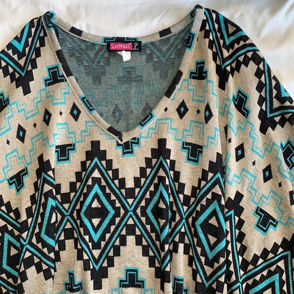 Large Overthrow Boho Shirt - Picture 4 of 7
